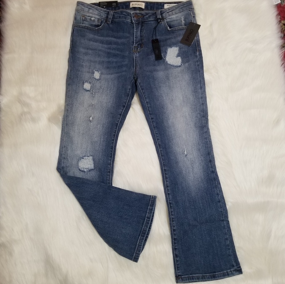 NWT Buffalo David Bitton Mid Rise flare jeans F5